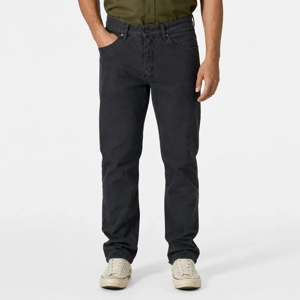 Ted Baker Straight Leg‎ Denim Jeans Men's Size 30R Black Belt Loops Flat Front